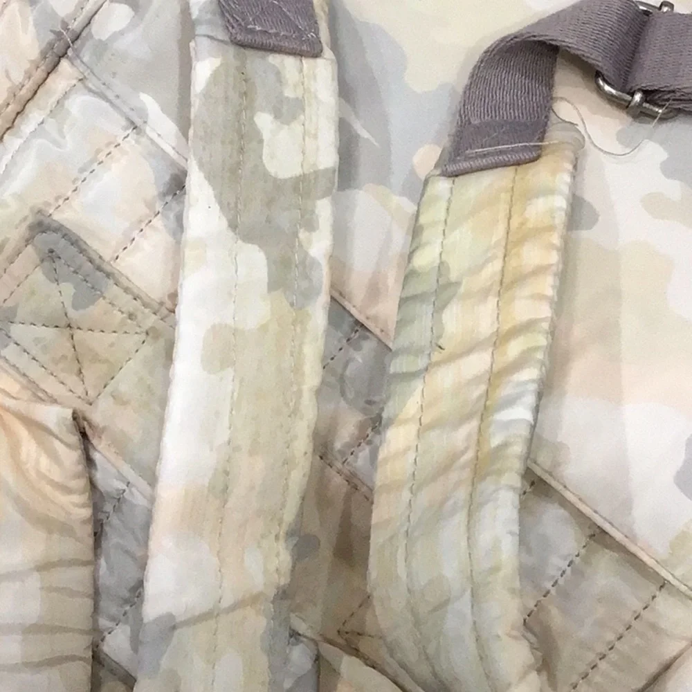 Peach/Gray Camo Quilted SELMA Backpack